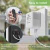 SigeIy Doorbell Transformer 24V 500MA Doorbell Power Adapter AC110-120V to AC24V, Compatible with Ring, Nest, Eufy, Wyze, Arlo Visual Doorbell (with 32.8ft Cable White)