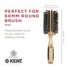 Kent PF03 Round Curling Brush with Hard Natural Boar Bristle - Hair Drying Brush, Round Hair Brush, and Blowout Brush - Small Round Brush for Dry Hair - For Shoulder Length or Shorter Hair (1.8" Head)