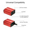 YSOLX 150W Car Power Inverter DC 12V to 110V AC Outlet Converter with 3.1A Dual USB Car Charger Adapter Red