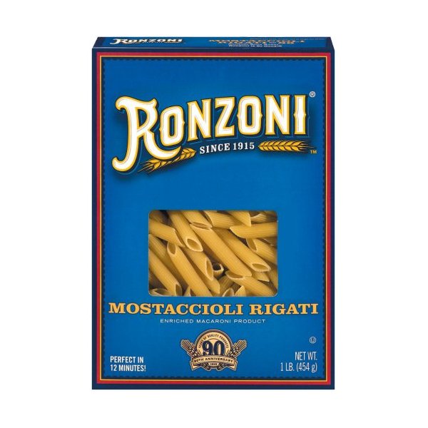 Ronzoni Mostaccioli Rigati Pasta 16 oz