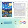 EOBROMD Paint by Numbers for Adults, DIY Starry Sky Paint by Number Kits for Beginner on Canvas, Landscape Paint by Numbers Adult Kit Drawing Arts and Crafts for Gift Home Wall Decor 16x20inch