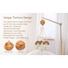 Baby Mobile Rotary Music Box Imitation Wood with Rotating Hook -Crib Mobile Motor Battery Operated Plays 35 Tunes Crib Toys Attachments