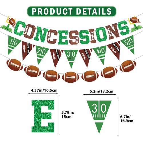 Football Banner Football Party Decorations Concessions Banner Football Birthday Party Decorations Concession Stand Sign Football Themed Birthday Party Decorations Football Party Supplies