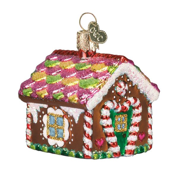 Old World Christmas Ornaments: Gingerbread Collection Glass Blown Ornaments for Christmas Tree, Gingerbread House, 20013