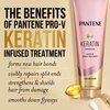 Pantene Keratin Leave-In Conditioner, Protein Treatment, with Argan Oil, Repairs Split Ends, Protects Hair from Damage, for Dry Damaged Hair, Safe for Color Treated Hair, Formaldehyde Free, 8.4oz