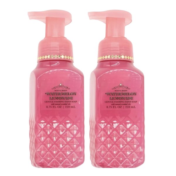 Bath and Body Works Watermelon Lemonade Gentle Foaming Hand Soap 8.75 Ounce 2-Pack (Watermelon Lemonade)