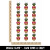 Pineapple Wearing Sunglasses Temporary Tattoo Water Resistant Fake Body Art Set Collection - 15 2" Tattoos (1 Sheet)