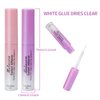 Melason Best Eyelash Glue,Super Strong Hold Eyelash Adhesive,Fast Drying,Latex Free Vegan Waterproof Hypoallergenic Strip Lash Adhesive,Suitable for Senstive Eyes, 2pcs/Pack, 5mlx2 0.34fl.oz