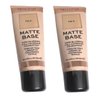Pack of 2 Revolution Beauty Matte Base Pore Blurring Full Coverage Foundation, F8.5