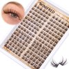Brown Lash Clusters Manga Eyelash Clusters Wispy Lash Extension Natural Cluster Eyelash Extensions Brown Clusters Lashes C Curl Spiky Individual Lashes by Winifred