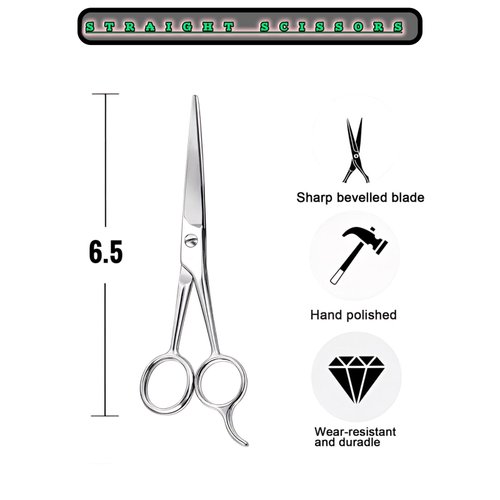 UM Supplies Scissors 6.5 | Premium Barber Shears For Hair Cutting | Multiple Purpose Cutting Scissors | Haircut Scissors For Salon I Women | Mens | kids I Pets