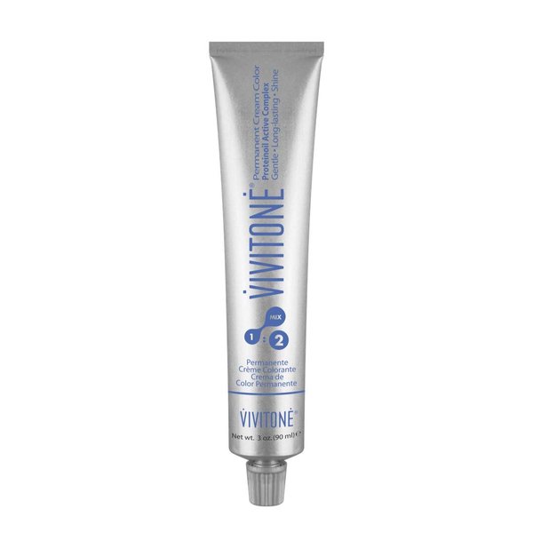 Vivitone Permanent Cream Color (6SC Dark Chocolate Blonde) 3oz. - 100% Grey Coverage, Long Lasting Shine, Made in Italy.
