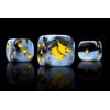 BARON OF DICE Snow Direwolf Resin Dice (25-Pack) Wargaming Dice for Sci-Fi Wargames, 16mm, Stored in Reusable Metal Tin (Round)