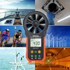 Proster Handheld Anemometer Portable Wind Speed Meter CFM Meter Wind Gauge with LCD Backlight for Weather Data Collection Outdoors Sailing Surfing Fishing