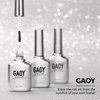 GAOY Matte Gel Top Coat for Gel Nail Polish, 16ml No Wipe Matte Finish for Long Lasting UV Gel Nail Art DIY