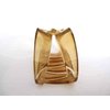 Generic Clear transparent amber brown arc shaped hair claw clip