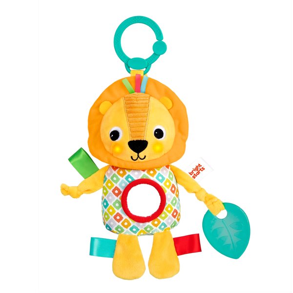Bright Starts Huggin’ Lights Musical Light Up Toy for Stroller and On-The-Go - Lion - Unisex, Newborn +