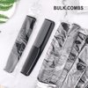 Combs in Bulk Individually Wrapped, Black Combs in Bulk, 30 Pack Combs Bulk, 7 inch Double Tooth Hair Pocket Comb, Bulk Combs for Homeless, Charity, Care Pack (30, Black)