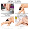 Crystal Hair Eraser for Hair Removal, Crystal Hair Remover for Men and Women, Magic Crystal Hair Remover with Gentle Skin Exfoliation, Reusable, Easy to Use, Works On All Body Parts (Black)