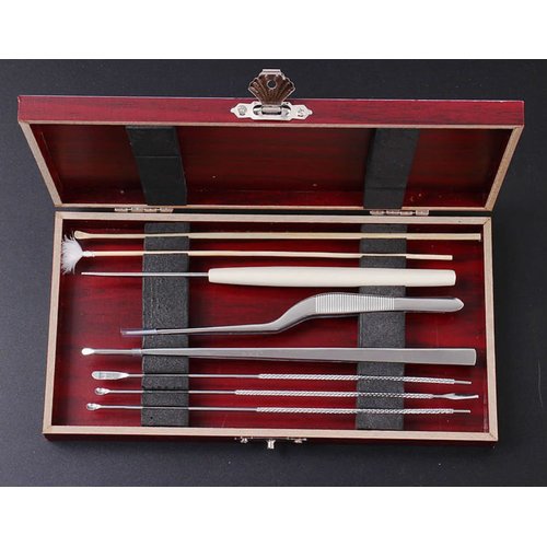 AKOAK 8 Pcs/Set Ear Pick Ear Wax Removal Cleaner Ear Care Tools Multifunction Beauty Tool Kit