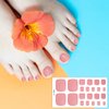 352 Pieces 16 Sheets Toenail Polish Stickers Adhesive Toe Nail Wraps Full Toe Nail Wraps Toenail Polish Strips DIY Toe Nails Manicure Decal with 2 Pieces Nail Files for Girls (Chic Color)