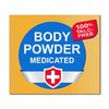 Generic 2 pc Body Powder Medicated 8 oz Triple Action Relief 100percent Talc Medicated Protecting Powder Anti Itch Skin protectant Menthol and Zinc Oxide 8 Ounce Pack of 2