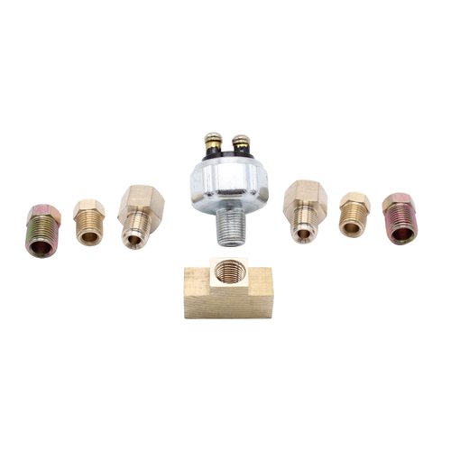 8 PCS/Set SHLPDFM Universal Inline Hydraulic Brake Light Switch Kit Fits for 3/16 or 1/4 inch line
