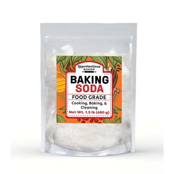 Unpretentious Baking Soda, 1.5 lb, Aluminum-Free, Non-GMO, Pure Sodium Bicarbonate