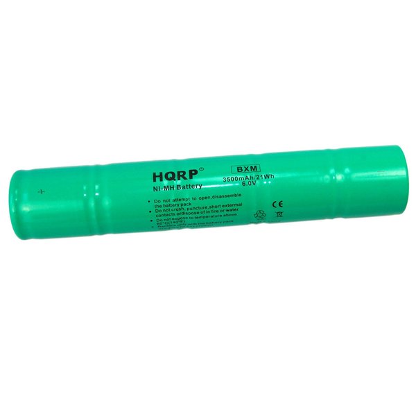 HQRP Ultra High Capacity Ni-Mh 1/2D 6V 3500mAh Rechargeable Battery for Maglite 201701/40070249 / ESR4EE3060 / ET2600D / ML5000 / N38AF008A Battery Replacement