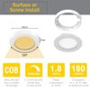 VST 12V Super Bright and Ultra-Thin Under Cabinet Lighting, Recessed or Surface Mount Dimmable Led Puck Light, Natural White,Driver not Included (10pack, White-4000K)