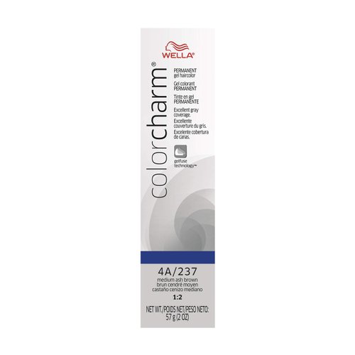 COLORCHARM Permanent Gel, Hair Color for Gray Coverage, 4A Medium Ash Brown