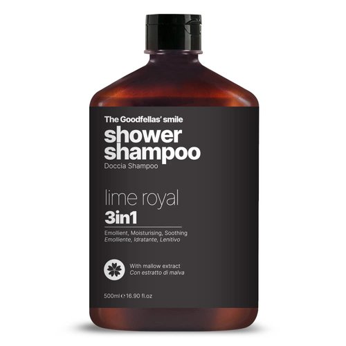 The Goodfellas' smile, ROYAL LIME, Luxury 3 iin 1 Body Wash and Hair Shampoo for Men, 17 Fluid Oz. - MADE IN ITALY - Smells Incredible | Amazing Lather
