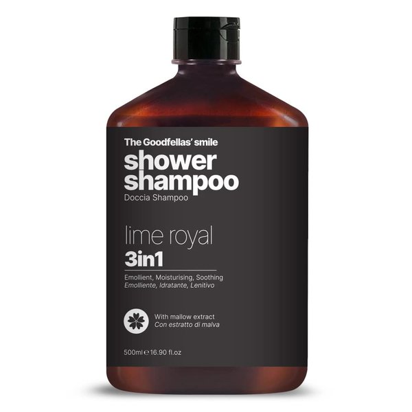 The Goodfellas' smile, ROYAL LIME, Luxury 3 iin 1 Body Wash and Hair Shampoo for Men, 17 Fluid Oz. - MADE IN ITALY - Smells Incredible | Amazing Lather