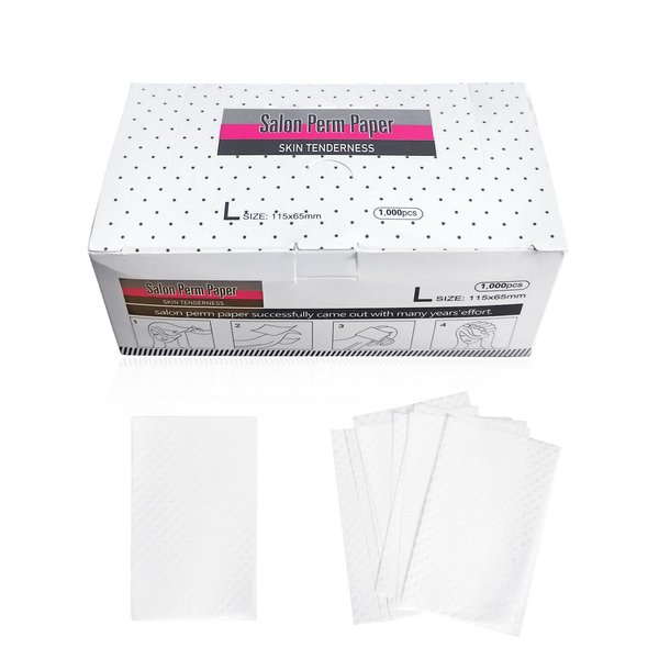 Quacc 1000 Sheets Breathable Hair Perm Paper High Toughness Ultra-Thin Mesh Hair Perm Paper Personal Grooming Tools for Hair Salon Shop Professional Stylist Home Salon Tool