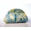 Generic Blue and yellow marbled glitter hair claw clip