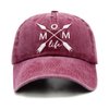 LOKIDVE Mom Life Arrow Ponytail Hat Messy High Bun Distressed Baseball Cap