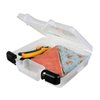 ArtBin 6972AB 10 inch Quick View Deep Base Carrying Case, Portable Art & Craft Organizer with Handle, [1] Plastic Storage Case, Translucent