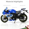Risopen 1/12 SUZUK 1000R Motorcycle Model Toy Mini Alloy Metal Diecast Motorcycle Model Blue Motorcycle Model Toy Sport Motorcycle Racing Model Collection Gift for Men Kid Boy (SUZUK GSX R1000R)