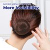 NouveauGenra 100PCS Hair Nets for Women Bun 22 Inch,Invisible Hair Nets Elastic Edge Mesh (Gold)
