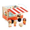 Djeco Wooden Toy, Minicombi - Wooden Toy Camper Van