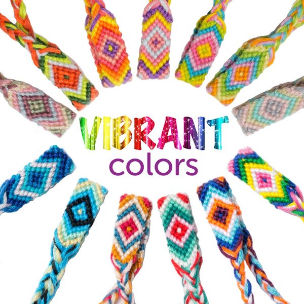 iShyan Woven Friendship Bracelets 20 Pcs Braided Bracelets Handmade Colorful Adjustable String Bracelets,1cm
