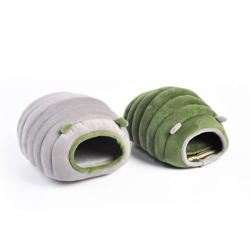 HLMOptimo Guinea Pig Hideout Guinea Pig Cave Beds Guinea Pig Cozy Hideout for Chinchilla Ferrets Hedghog (Green, Caterpillar)