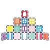 PicassoTiles 40pcs Magnetic Tile Clip-in Window and Door Expansion Set, Magnetic Block Add-ons, Magnet Building Construction Toys, STEM Education Learning Stacking Block, Toddler Boys & Girls