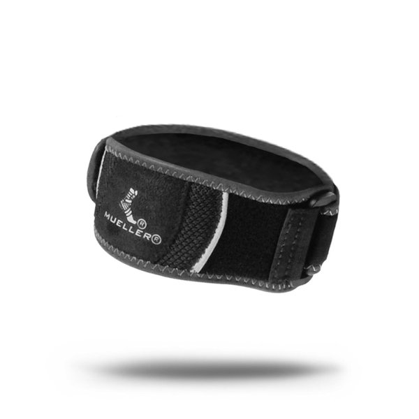 MUELLER Sports Medicine Hg80 Premium Tennis Elbow Support, Elbow Pain Relief For Men And Women, Black, Small/Medium