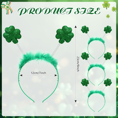 St Patricks Day Women's Headband and Glasses Set, St Patricks Day Costume Accessories for Women
