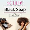 SmellGood - totally natural and organic, Africa Black soap in liquid shape, high density, easy to use, great for body and face wash, excellent markup removal - 8oz bottle, 2 units set