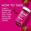 HUM Hair Strong - Daily Gummies with Biotin to Improve Hair Growth - Fo Ti, Folic Acid, Zinc, Vitamin B12 & PABA to Support Healthy Hair, Skin and Nails for Women and Men (30-Day Supply)