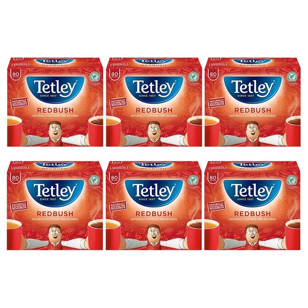 Tetley Redbush 40 Teabags 100 G (pack Of 6, Total 240 Teabags)