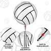 durony 12 Pieces 18 inches Volleyball Balloons Volleyball Themed Party Decorations Foil Mylar Volleyball Balloons For Birthday Party Supplies