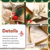 JEAIRTS Christmas Reindeer Antlers Headband Sequin Antler Ears Xmas Hair Band Cute Holiday Headbands Accessories for Women (1-Gold)